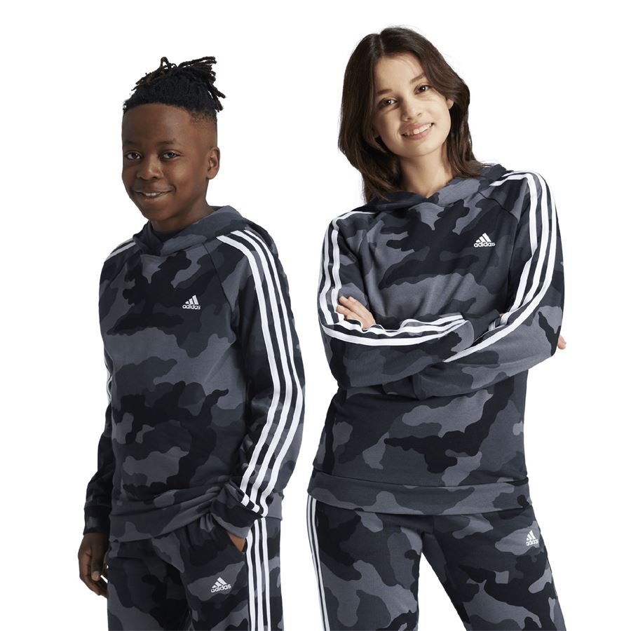 Felpa da bambini con cappuccio Essentials Allover Print Junior Adidas | IV7302X